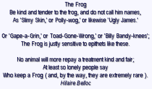 Poem about Frogs